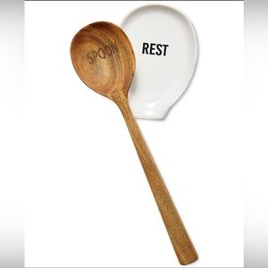 The Cellar Spoon Rest With 2 Spoons